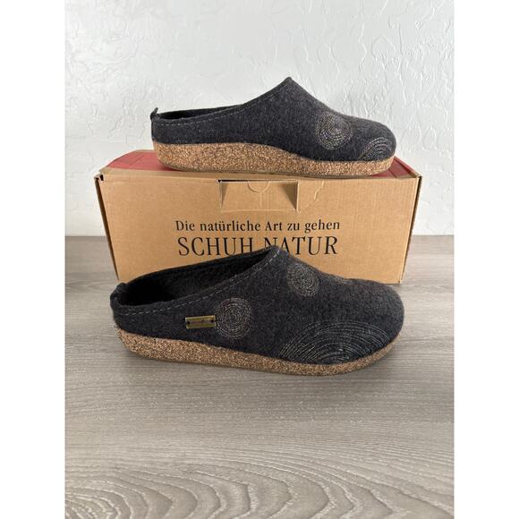 Haflinger Shoes - Haflinger GZ Spirit Navy Wool Women's Slippers Shoes- Size 39 US 8- EUC